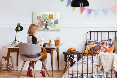 Popisovatelná magnetická tabule s motivem velkého stromu v přírodě