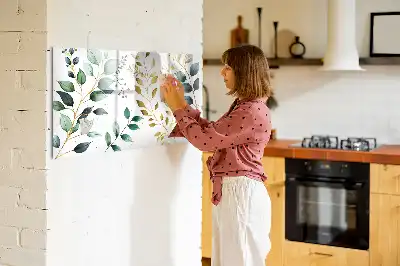 Magnetická kreslící tabule se vzorem listů rostlin