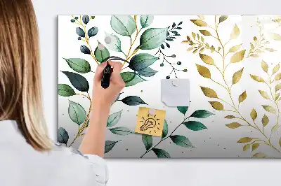 Magnetická kreslící tabule se vzorem listů rostlin