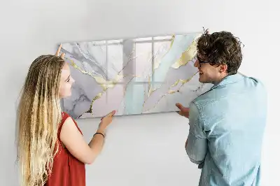 Popisovatelná magnetická tabule s mramorovým vzorem