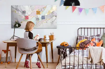 Popisovatelná magnetická tabule s mramorovým vzorem
