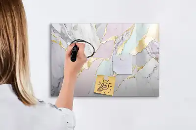 Popisovatelná magnetická tabule s mramorovým vzorem