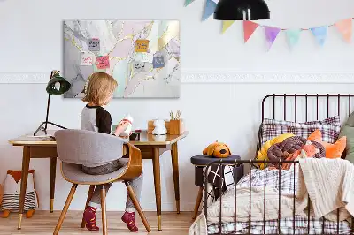 Popisovatelná magnetická tabule s mramorovým vzorem