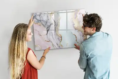 Magnetická kreslící tabule v designu mramoru