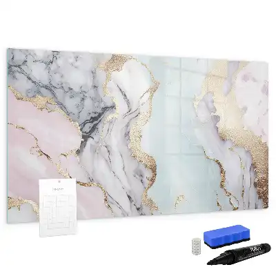 Magnetická kreslící tabule v designu mramoru