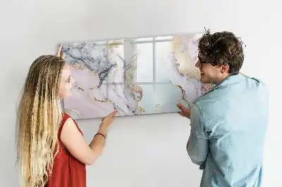 Magnetická kreslící tabule v designu mramoru