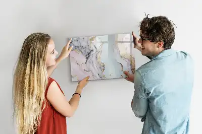 Magnetická kreslící tabule v designu mramoru