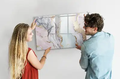 Magnetická kreslící tabule v designu mramoru