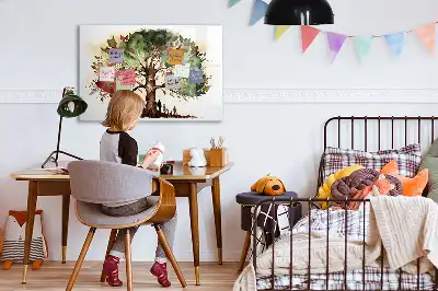 Magnetická tabule s motivem rodokmenu