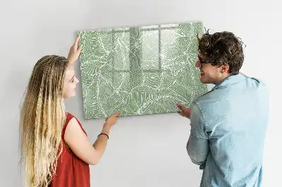 Magnetická kreslící tabule vzor s listy