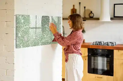 Magnetická kreslící tabule vzor s listy