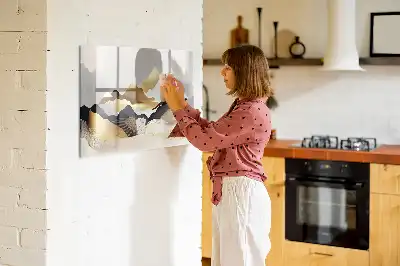 Magnetická kreslící tabule s motivem abstrakce hor
