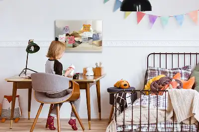 Magnetická kreslící tabule s motivem abstrakce hor