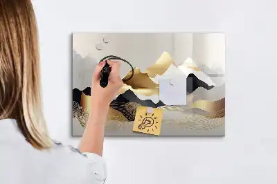 Magnetická kreslící tabule s motivem abstrakce hor