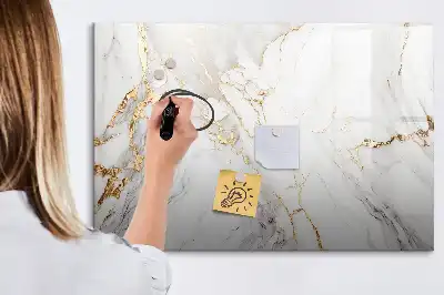 Popisovatelná magnetická tabule dekorativní mramor