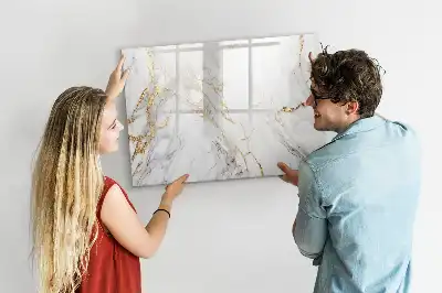 Popisovatelná magnetická tabule dekorativní mramor
