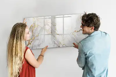 Popisovatelná magnetická tabule dekorativní mramor