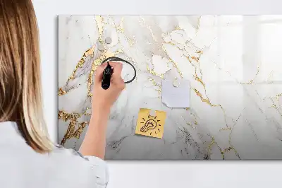 Popisovatelná magnetická tabule dekorativní mramor