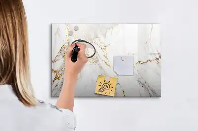 Popisovatelná magnetická tabule dekorativní mramor
