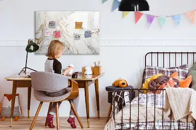 Popisovatelná magnetická tabule dekorativní mramor