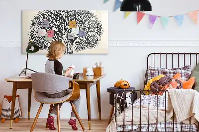 Magnetická kreslící tabule s motivem velkého stromu a přírody