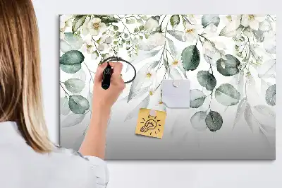 Magnetická kreslící tabule s motivem rostlin přírody