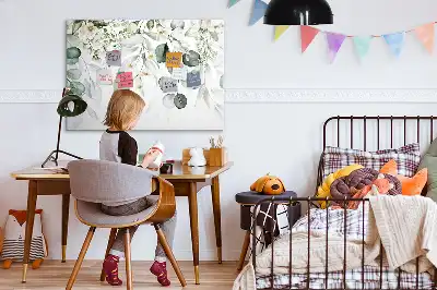 Magnetická kreslící tabule s motivem rostlin přírody