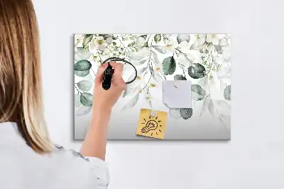 Magnetická kreslící tabule s motivem rostlin přírody