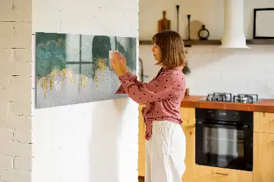 Popisovatelná magnetická tabule dekorativní vzor