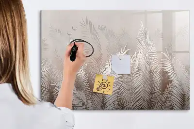 Magnetická kreslící tabule s motivem exotické listy