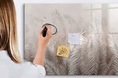 Magnetická kreslící tabule s motivem exotické listy