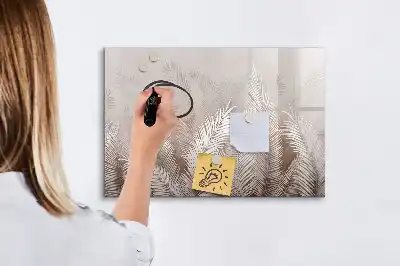 Magnetická kreslící tabule s motivem exotické listy