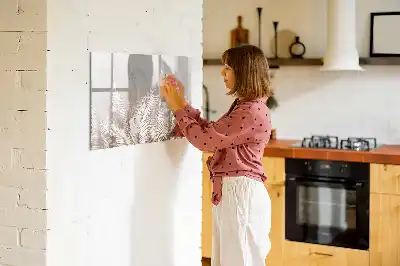 Magnetická kreslící tabule s motivem exotické listy