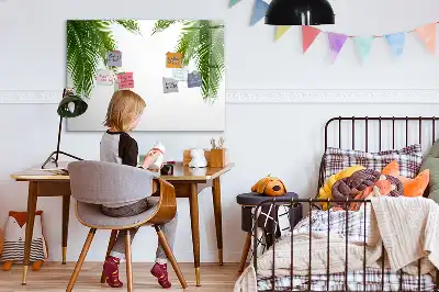 Popisovatelná magnetická tabule s motivem palmových listů