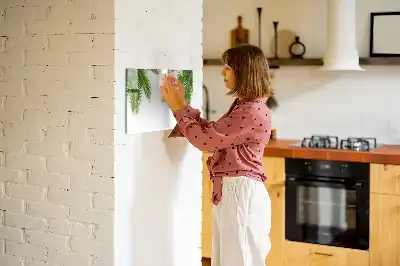 Popisovatelná magnetická tabule s motivem palmových listů