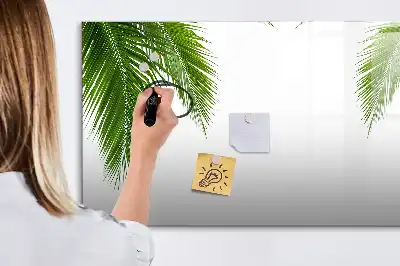 Popisovatelná magnetická tabule s motivem palmových listů