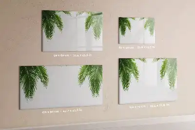 Popisovatelná magnetická tabule s motivem palmových listů