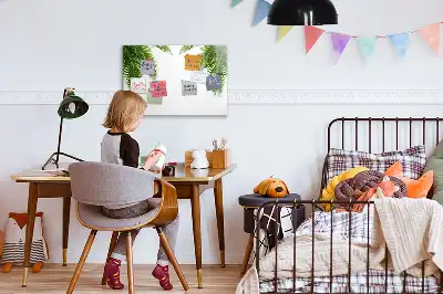 Popisovatelná magnetická tabule s motivem palmových listů