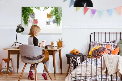 Popisovatelná magnetická tabule s motivem palmových listů