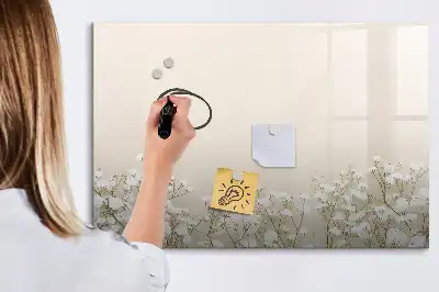 Magnetická kreslící tabule s motivem kvetoucích květin