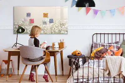 Magnetická kreslící tabule s motivem kvetoucích květin
