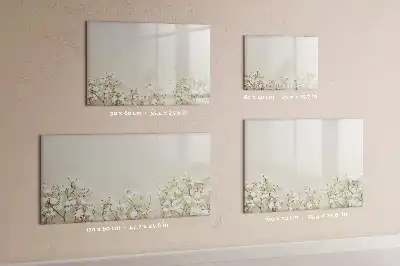 Magnetická kreslící tabule s motivem kvetoucích květin