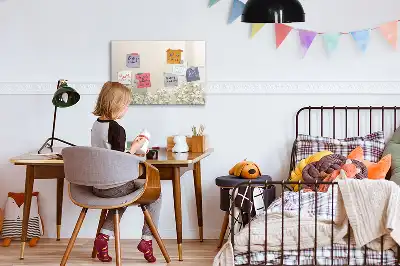 Magnetická kreslící tabule s motivem kvetoucích květin