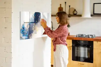 Popisovatelná magnetická tabule s mramorovým vzorem