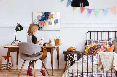 Popisovatelná magnetická tabule s mramorovým vzorem