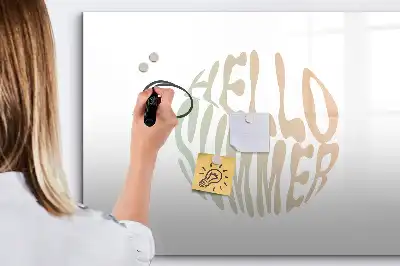 Popisovatelná magnetická tabule motiv Ahoj léto