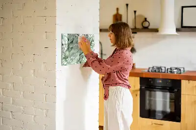 Magnetická tabule s motivem listů rostlin