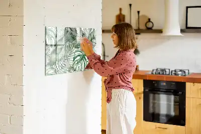 Magnetická tabule s motivem listů rostlin