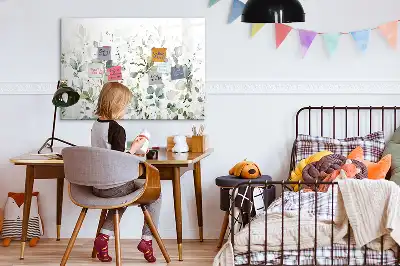 Popisovatelná magnetická tabule s motivem rostlin