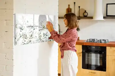 Popisovatelná magnetická tabule s motivem rostlin